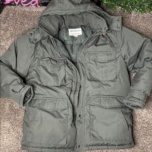 Vintage 90s super insulated down puffer coat Field & Stream hooded parka Sz xL